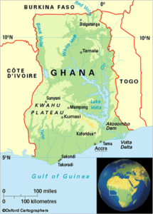 Map of Ghana